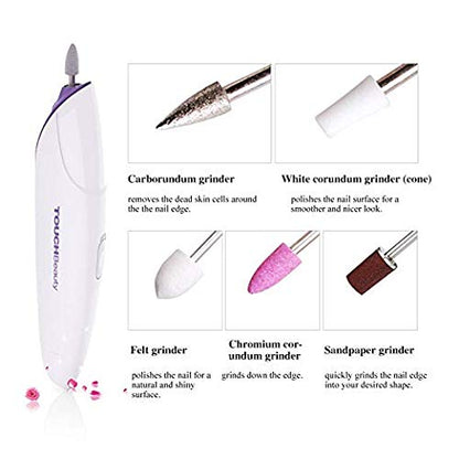 Kit Eléctrico De Manicura 5 en 1